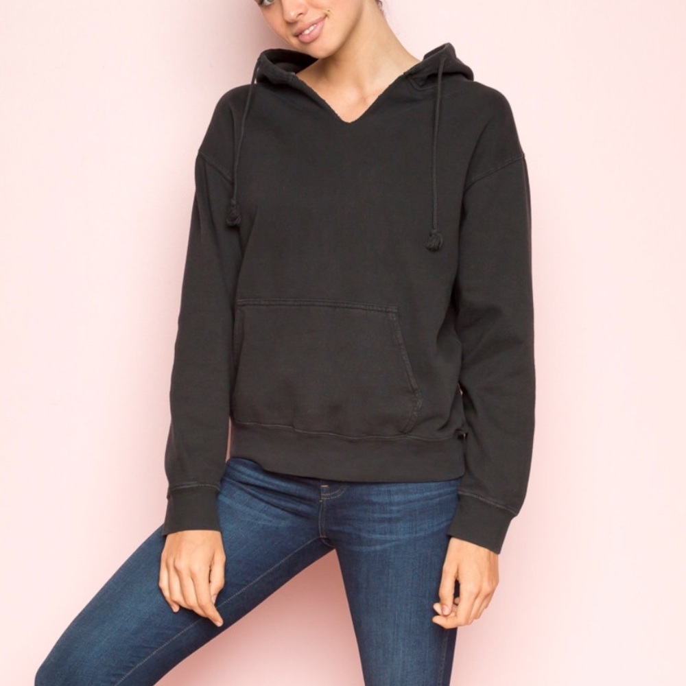 Brandy Melville V Neck Christy Hoodie